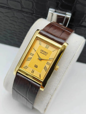 Seiko S23 Office Wear Watch – Elegant Rectangular Dress Watch Men National Watches