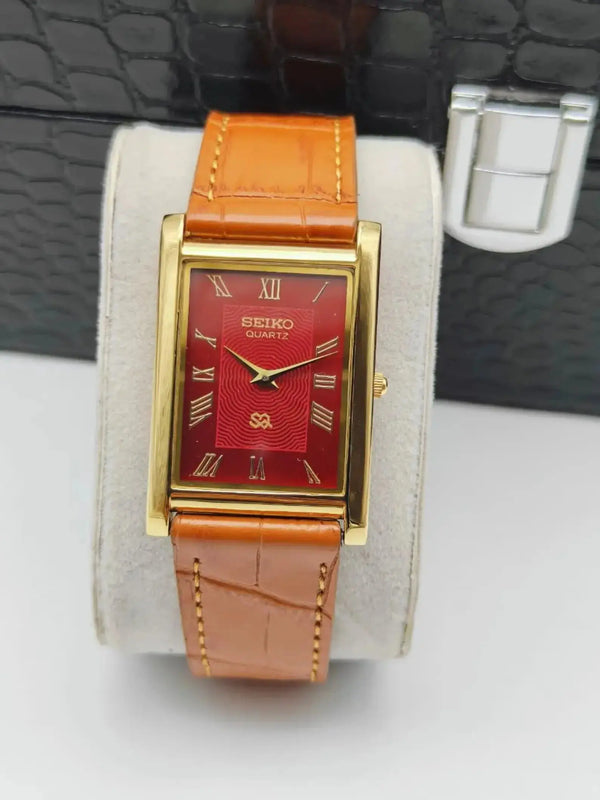 Seiko Vintage Slim Quartz Watch – Elegant Wrist Watch for Men National Watches