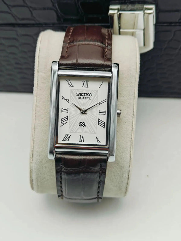 Seiko S23 Office Wear Watch – Elegant Rectangular Dress Watch Men National Watches