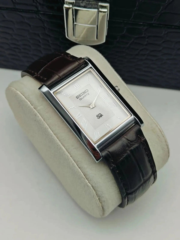 Seiko S23 Office Wear Watch – Elegant Rectangular Dress Watch Men National Watches