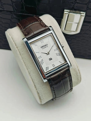 Seiko S23 Office Wear Watch – Elegant Rectangular Dress Watch Men National Watches