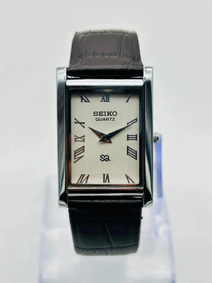 Seiko Slim Roman Dial Watch – Elegant Rectangular Dress Watch Men National Watches