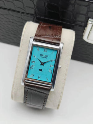 Seiko Formal Dress Watch for Men – Vintage Tank Style Quartz Watch National Watches