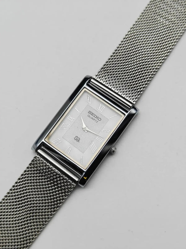 Seiko Slim Classic Wrist Watch – Roman Dial Rectangular Quartz Men National Watches