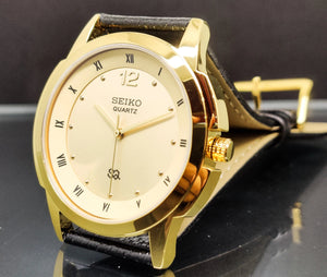 Seiko 5 Golden Dial quartz Watch - National Watches