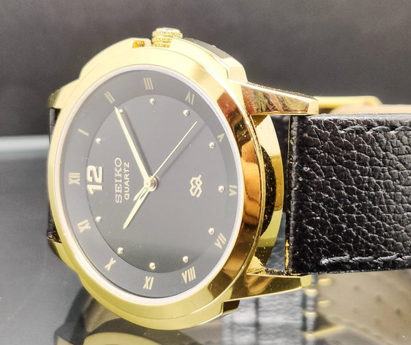 Seiko 5 Black Dial quartz Watch - National Watches