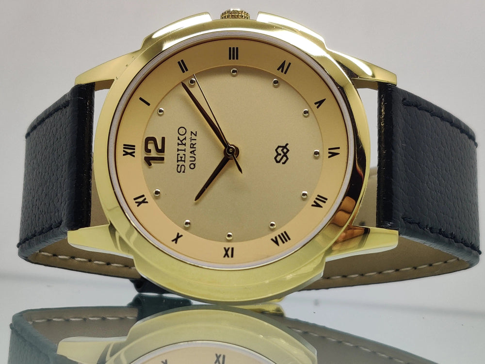Seiko 5 Golden Dial quartz Watch - National Watches