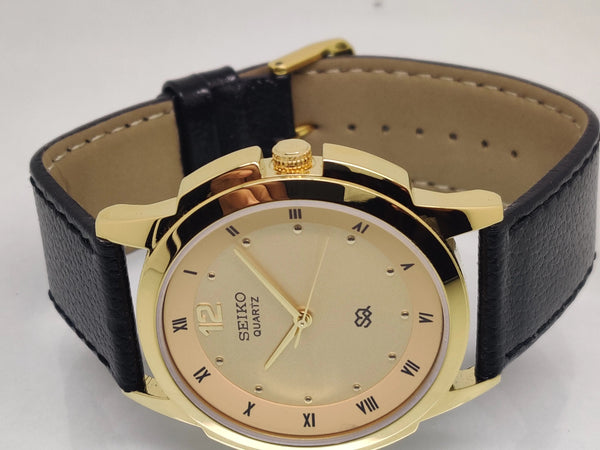 Seiko 5 Golden Dial quartz Watch - National Watches