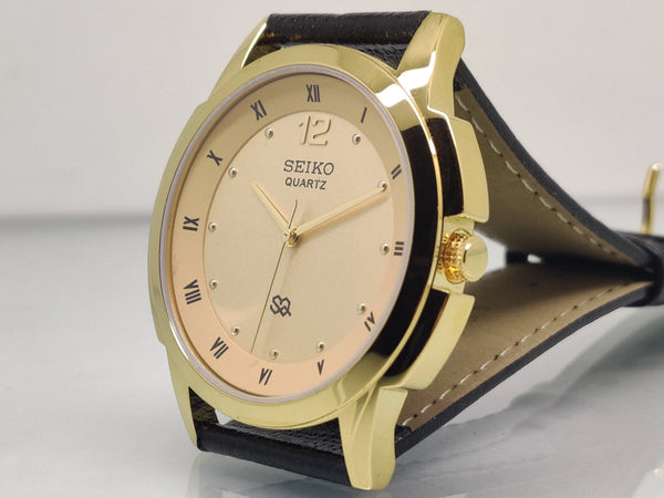Seiko 5 Golden Dial quartz Watch - National Watches
