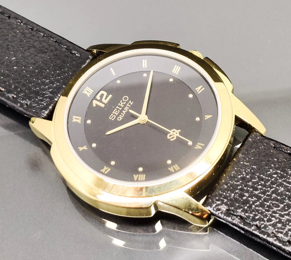 Seiko 5 Black Dial quartz Watch - National Watches