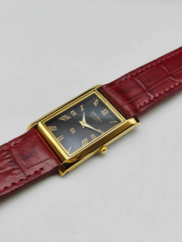 Seiko Rectangular Roman Dial Watch – Premium Tank Style Men Watch National Watches