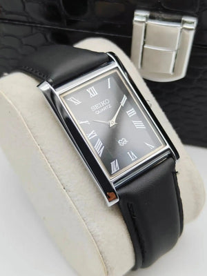 Seiko Tank Style Slim Wrist Watch – Premium Roman Dial Dress Watch National Watches