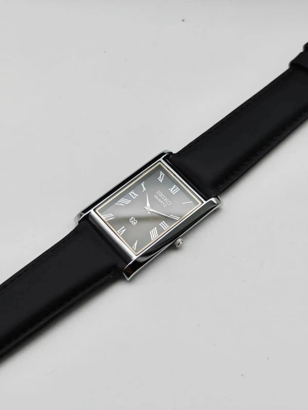 Seiko Tank Style Slim Wrist Watch – Premium Roman Dial Dress Watch National Watches