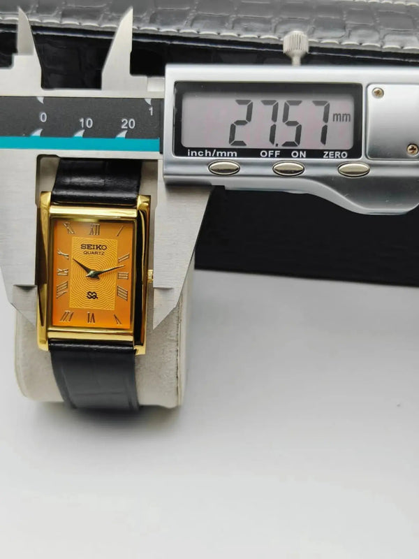 Seiko Tank Style Quartz Watch – Elegant Office Wear Watch for Men National Watches