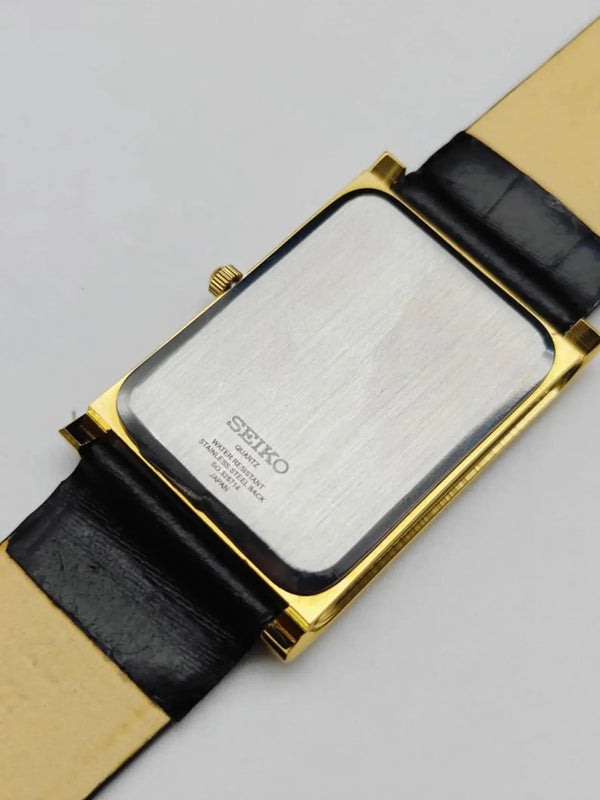 Seiko Tank Style Quartz Watch – Elegant Office Wear Watch for Men National Watches