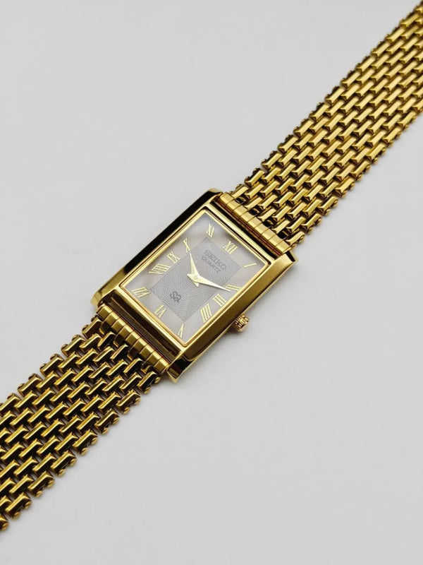 Seiko S23 Classic Dress Watch – Tank Style Rectangular Quartz Men National Watches