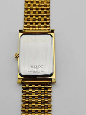 Seiko S23 Classic Dress Watch – Tank Style Rectangular Quartz Men National Watches