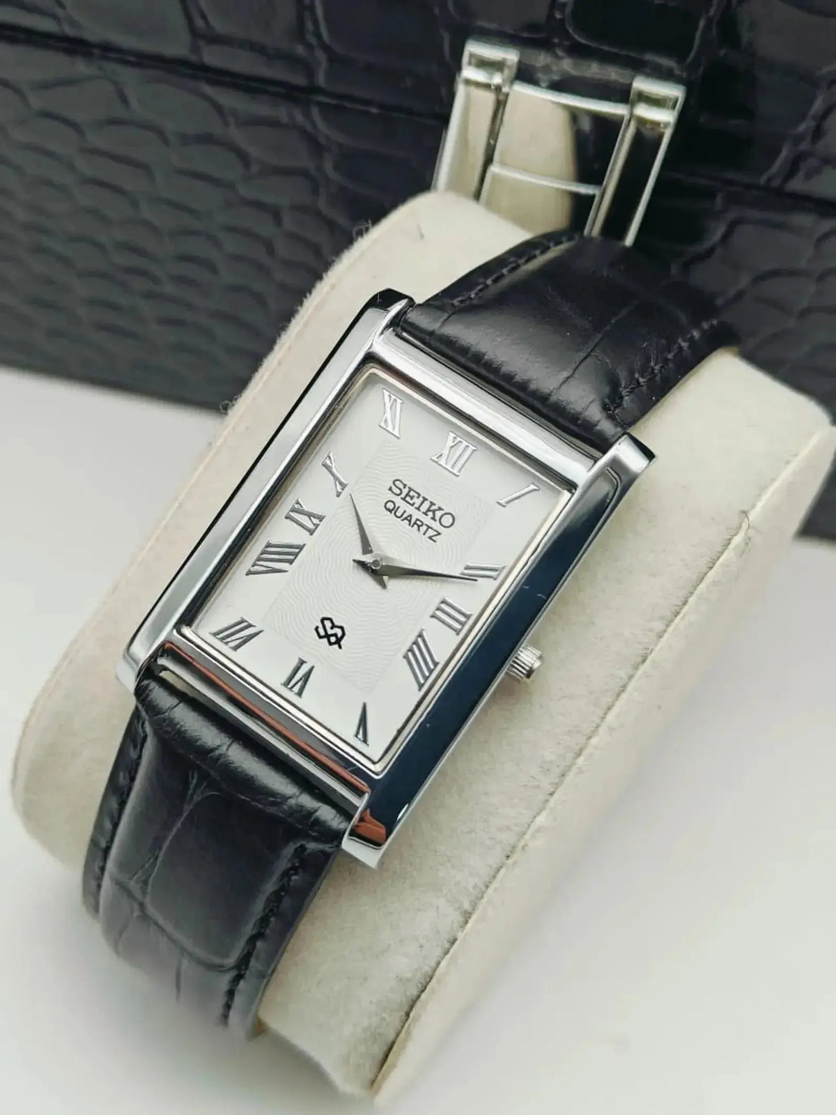 Expensive Tank Watch Seiko Luxury Tank Style Watch for Men - Slim Vintage Design