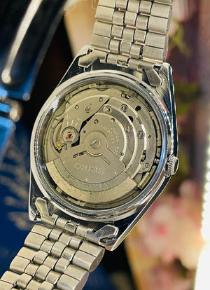 Vintage Seiko Mod Automatic Watch | Original Seiko 6309 Movement | Custom Green Sunburst Dial