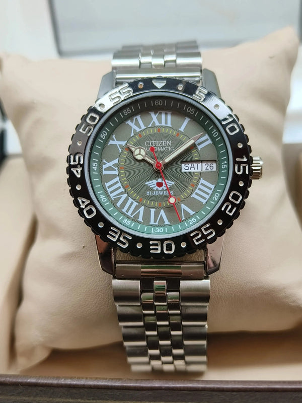 Citizen Eagle 7 Automatic Sports Watch – Stainless Steel, 21 Jewels National Watches