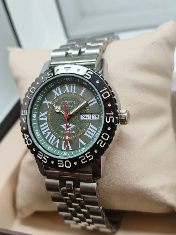 Citizen Eagle 7 Automatic Sports Watch – Stainless Steel, 21 Jewels National Watches