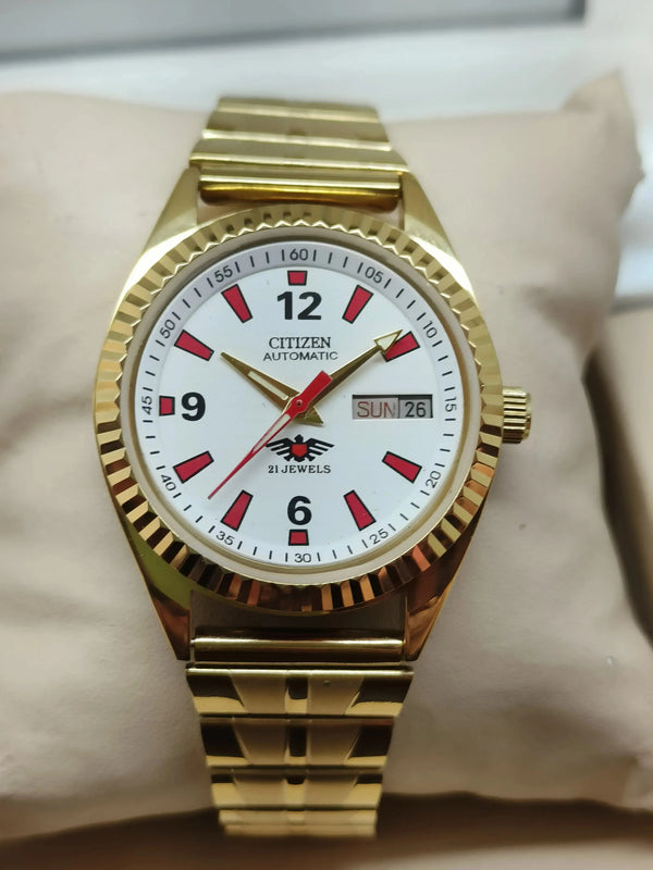 Citizen Eagle 7 Automatic Watch – Japan Made, Day-Date Stainless Steel National Watches