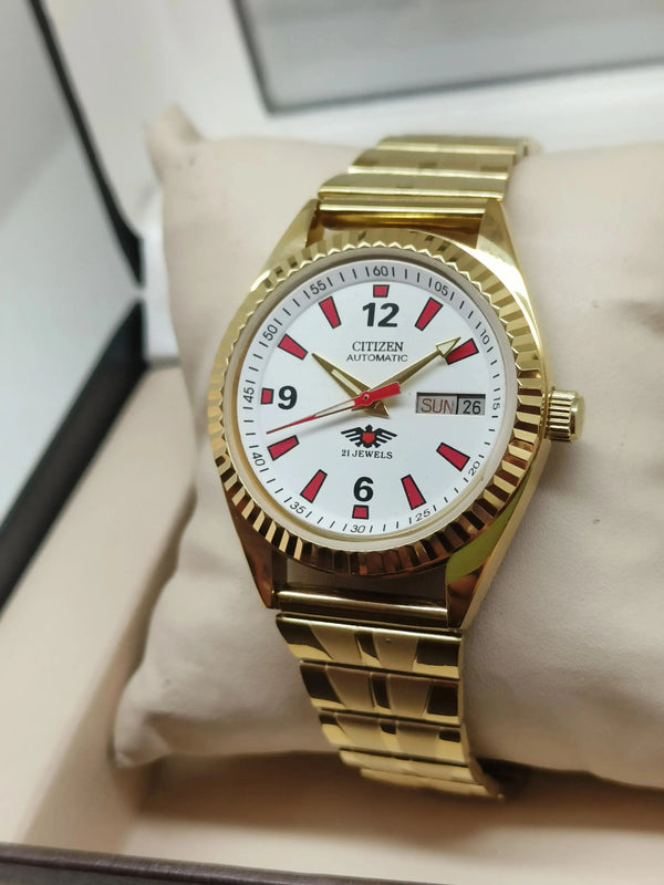 Citizen Eagle 7 Automatic Watch – Japan Made, Day-Date Stainless Steel National Watches