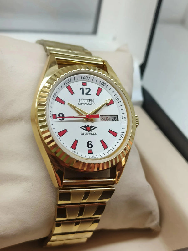 Citizen Eagle 7 Automatic Watch – Japan Made, Day-Date Stainless Steel National Watches