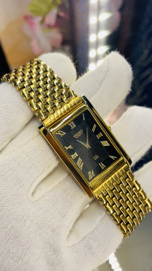 Seiko S23 Elegant Formal Watch – Classic Tank Style Quartz Men Watch