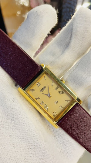 Seiko Tank Style Quartz Watch – Elegant Office Wear Watch for Men