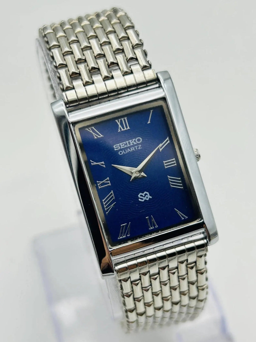 Seiko Tank Style Roman Dial Watch – Slim Classic Men Dress Watch National Watches