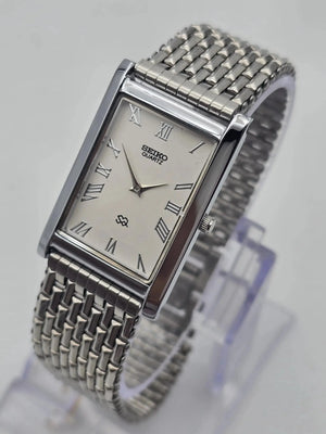 Seiko Slim Rectangular Dress Watch Men – Tank Style Quartz Wrist Watch National Watches