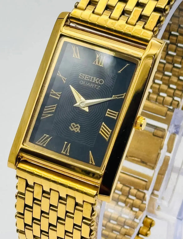 Seiko S23 Elegant Formal Watch – Classic Tank Style Quartz Men Watch National Watches