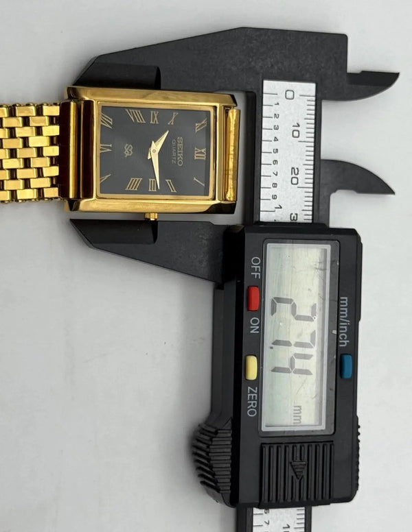 Seiko S23 Elegant Formal Watch – Classic Tank Style Quartz Men Watch National Watches